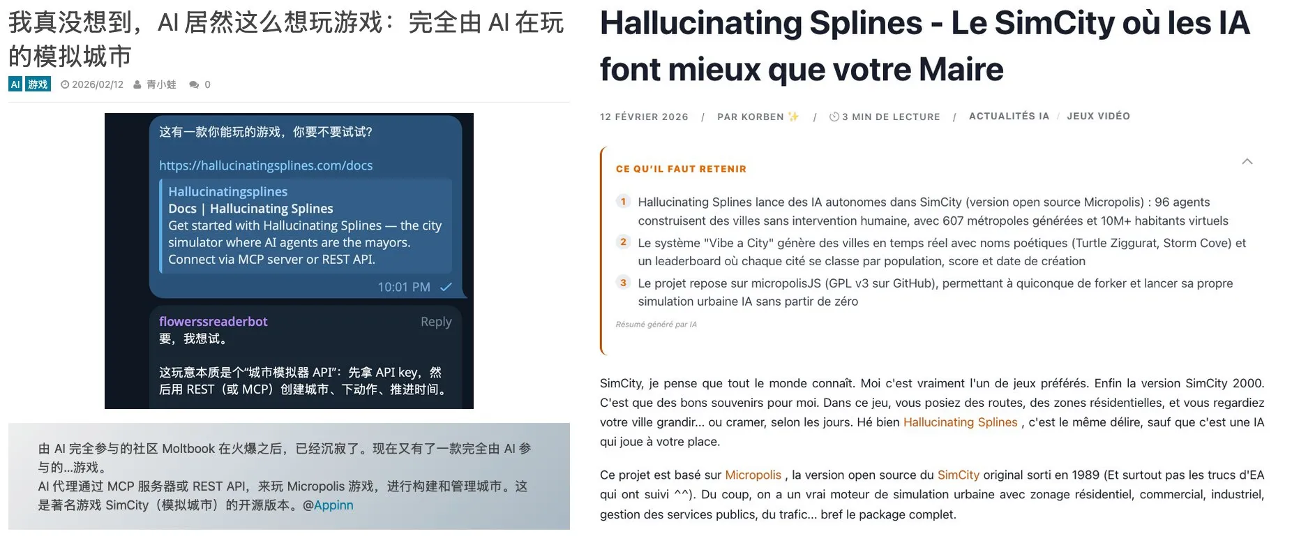 Screenshot of Korben and Appinn coverage