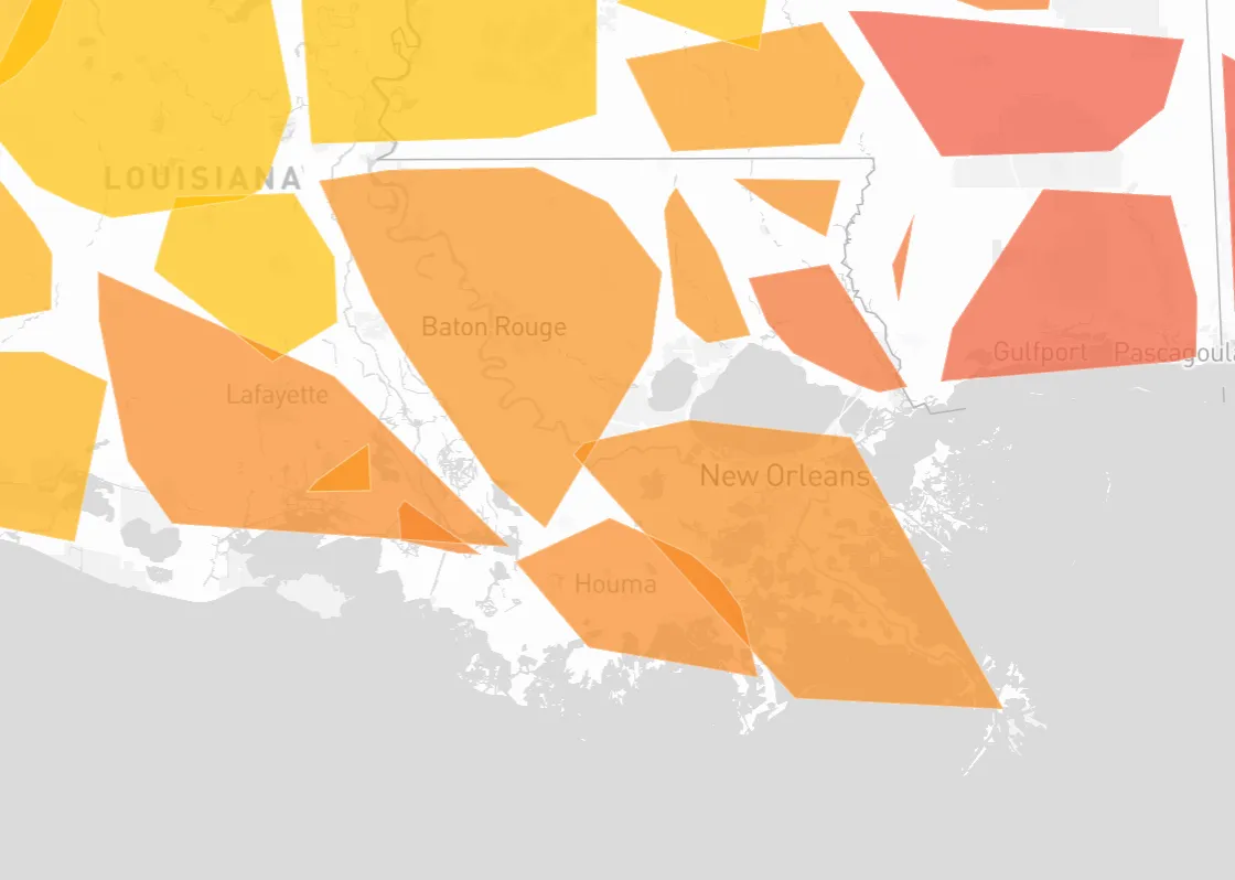 Regions are a little chunky, but it works