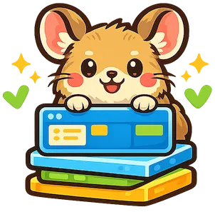 A cute Pika with a pile of tasks